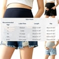 thumbnail image 4 of Juslio Womens White Summer Ripped Denim Maternity High Waist Shorts M, 4 of 7
