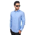 thumbnail image 2 of Men's Slim Fit Dress Shirt Long Sleeve Spread Collar Fitted Convertible Cuff, 2 of 4