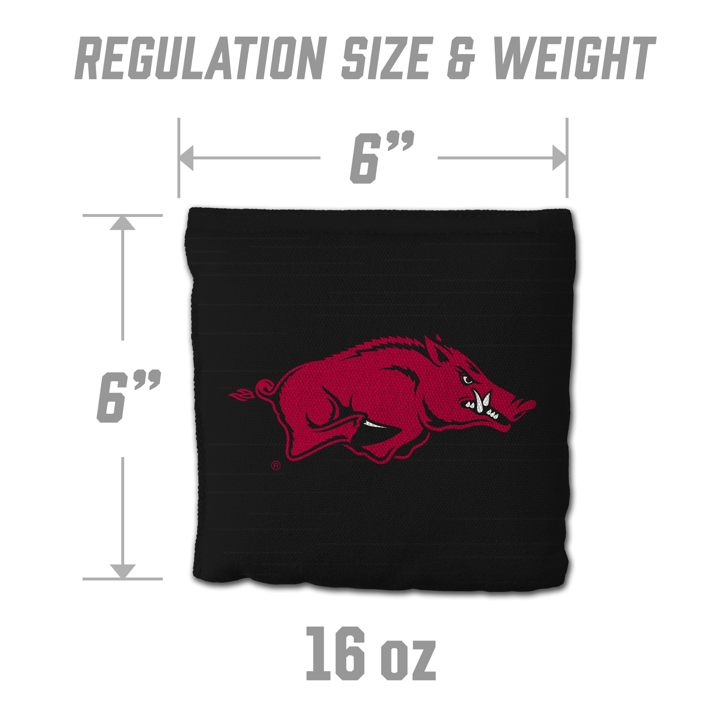 Arkansas Razorbacks 8pk Licensed Cornhole Bags
