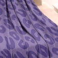 thumbnail image 3 of Purple Leopard Print Blanket,Comfortable Soft Flannel Throw Blanket,All Season,Warm Lightweight Blankets for Sofa Bed Couch Living Room Chair,30"x40", 3 of 4