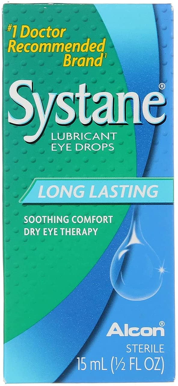 Systane Lubricant Eye Drops, 15mL Bottle (Pack of 2)