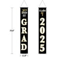thumbnail image 2 of Graduation Decorations 2025 Banner Porch Sign You Did It Class of 2025 Graduates Party Supplies Congrats Grad Front Door or Yard Porch Signs Decor Graduation Banners for Party Decorations, 2 of 10