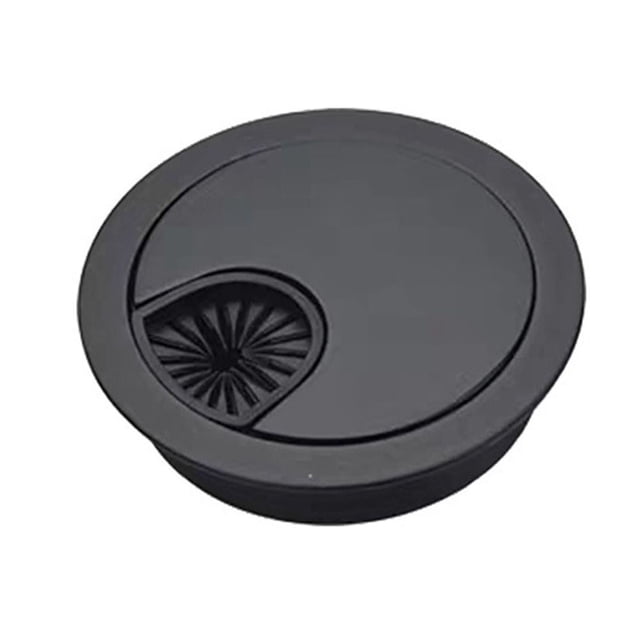 1pc Cable Hole Cover For Desk Metal Grommet Table Cable Tidy Wire Hole Cover Chrome Brush 50/53/60mm Detachable Precise Buckle