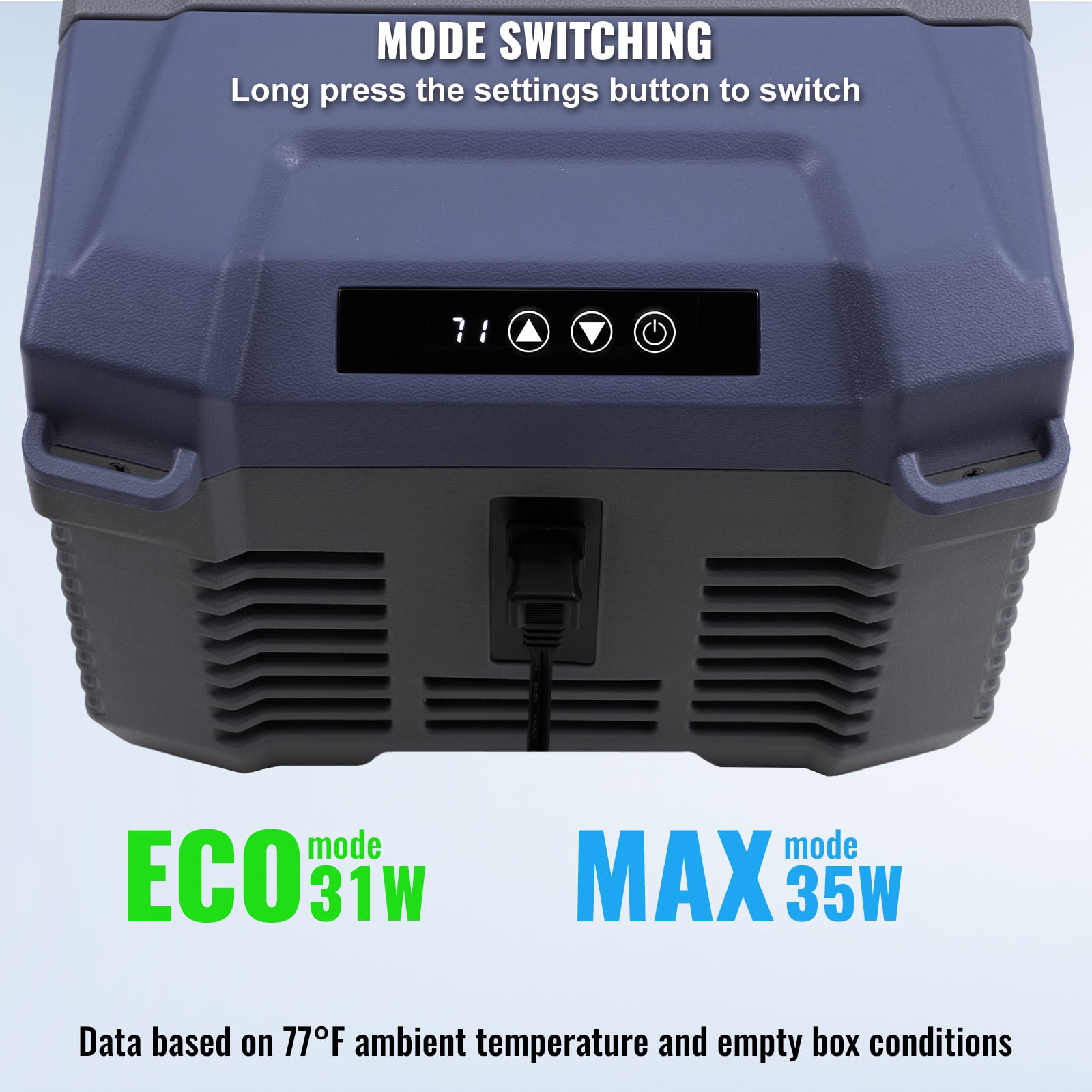 VEVOR Car Refrigerator, 12 Volt Car Refrigerator Fridge, 9 L Single Zone Portable Freezer, -4℉-68℉ Adjustable Range, 12/24V DC and 100-240V AC Compressor Cooler