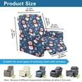 thumbnail image 3 of Renewold Snowman Xmas Tree Candy Blue Recliner Slipcover Non-Slip Christmas Recliner Seat Cover 4 Pieces Soft Recliner Chair Cover Stretch Reclining Sofa Slipcover for Living Room Home Decor, 3 of 8