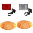 1set Bicycle Warning Reflectors With Brackets Reflective Holder Safety