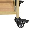 thumbnail image 6 of Ktaxon Bar Serving Cart, Rolling Kitchen Carts with Wine Rack for Kitchen Living Room, Gold, 30"L x 12.24"W x 32.48"H, 6 of 8