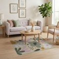 thumbnail image 3 of ODIKA 4'x6' Pastel Floral Elegance with Retro Garden Washable Area Rug Chic Botanical Patterns Soft Vintage Vibes Pet Friendly, Non-Shedding for Bedroom, Reading Nook, 3 of 7