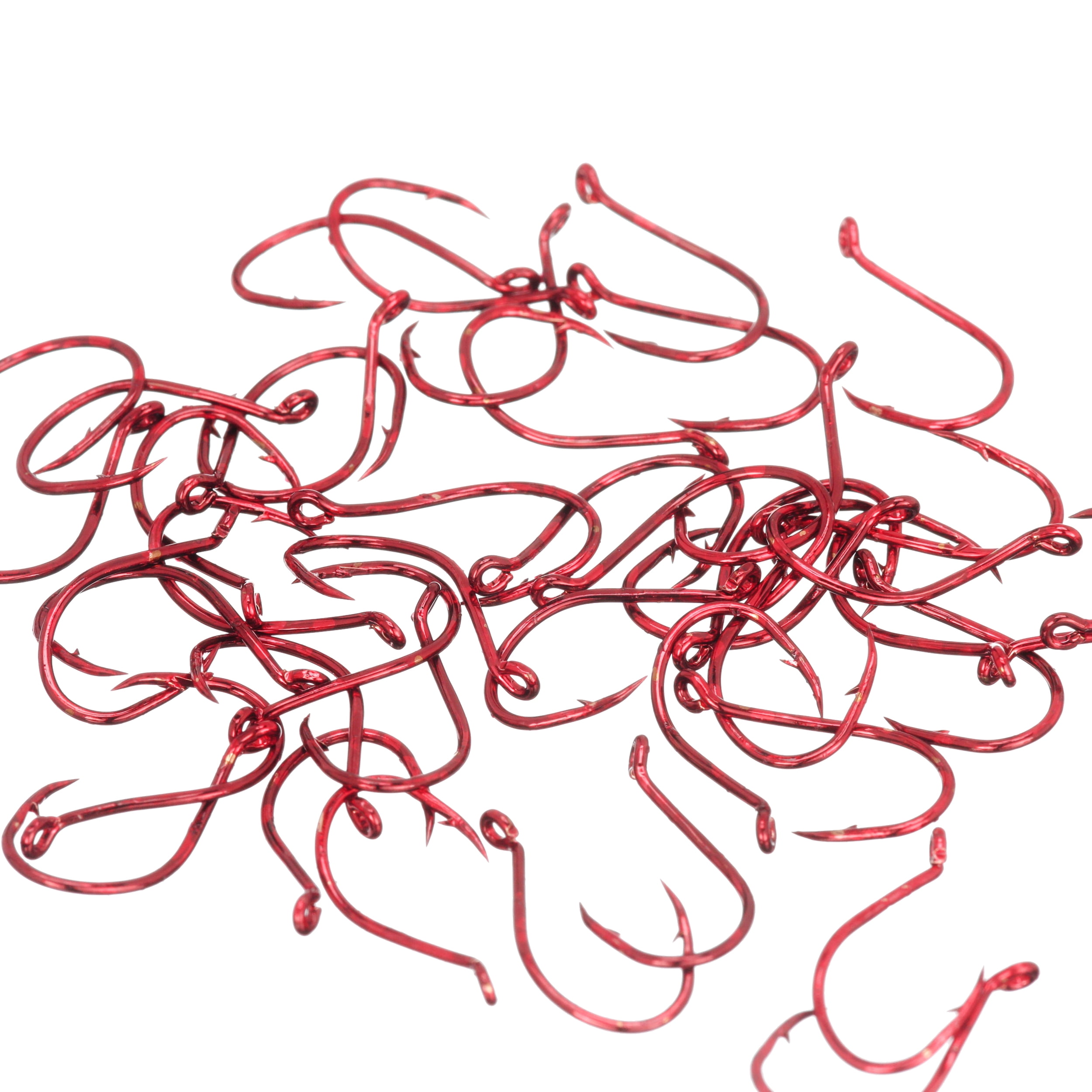 Lazer Sharp L1RUH-4 Octopus Short Shank Hook, Red, Size 4