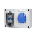 thumbnail image 1 of Caja De Toma De Corriente, Montaje Con Tornillo, Cubierta Con Bisagras De Cierre Automático, Toma De Corriente Con 230V 40A 1P+N RCD Para Lugares Interiores Y Exteriores, 1 of 7
