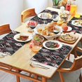thumbnail image 2 of Pioneer Flower Floral Print Pattern Summer Placemats Table Placemats Set Of 4-Linen Kitchen Washable Placemats Table Mats 12x18 Inch Non-Slip Heat Resistant, 2 of 6