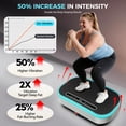 thumbnail image 6 of Lnow Vibration Plate Exercise Machine, 14 Color LED Light Vibrating Plate Muscle Toner for Fat Burner, Bluetooth Home Workout Equipment Vibration Plate，350lbs, 6 of 10