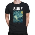thumbnail image 2 of Surf in Hawaii Graphic Men's Black T-Shirt, 2 of 3