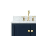 thumbnail image 6 of Ariel Cambridge 61 In. Double Oval Sink Vanity With Carrara White Marble 0.75 In Countertop In Midnight Blue, 6 of 10