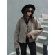 thumbnail image 5 of Chaqueta de manga larga con botones y cuello en V para mujer, Blazer corto con bolsillo de una sola botonadura, abrigo de moda, prendas de vestir elegantes para oficina, otoño, 5 of 5