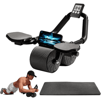 Ab Roller Wheel Oefening Mat, Large Ab Gym Oefening Mat, Indoor Kniemat, Geluidsisolatiemat, Dikke Joint Protector Pad, Ab Roller Oefening Mat, Yoga Mat voor Knieën, Pilates Mat Voor Knieen, Joint