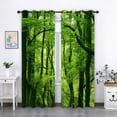 thumbnail image 3 of Cortinas opacas de paisaje natural, cortinas de ventana con ojales de de impresión 3D de paisaje para habitación de dormitorio 2 A 210x230cm L Soledad cortinas de cortina, 3 of 8