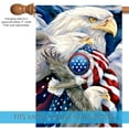 thumbnail image 3 of Toland Home Garden Stand In Unity Bald Eagle Patriotic Flag Double Sided 28x40 Inch, 3 of 5
