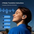 thumbnail image 2 of Real-Time Ai Translation Earbuds, Open-Ear Translator with Two-Way Language Translation, 144 Languages & Accents Earbuds Real Time (Black), 2 of 7