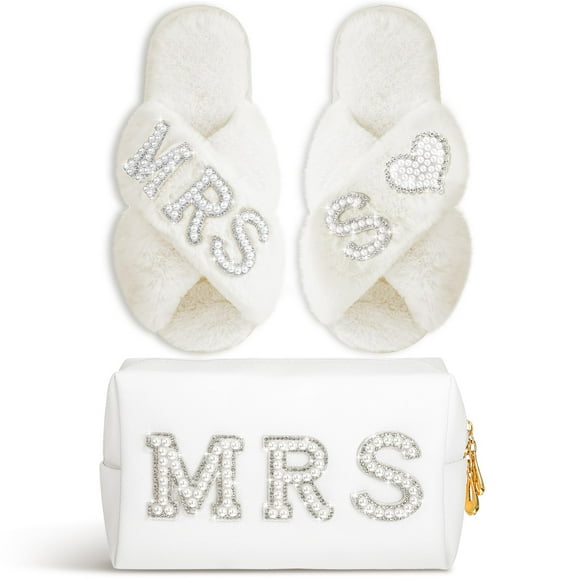 Zapatillas Xtinmee con inicial de boda personalizada para novia MRS