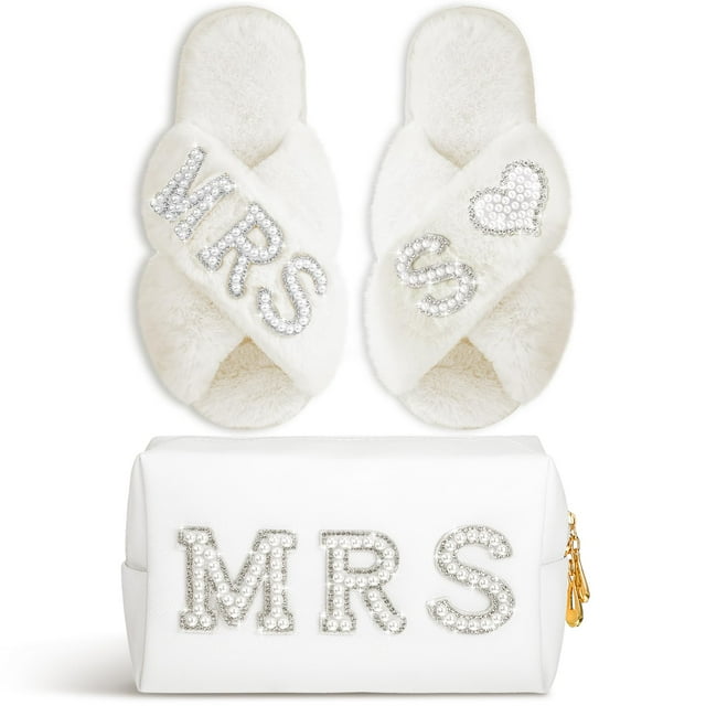 Zapatillas Xtinmee con inicial de boda personalizada para novia MRS