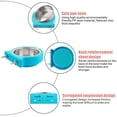 thumbnail image 4 of Cuenco para perros con jaula, cuencos extraíbles de acero inoxidable para agua y alimentos, jaula para gallinero, taza para gatos, cachorros, pájaros y mascotas, 4 of 5