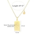 thumbnail image 2 of SWNXMG 14k Gold Plated Aries Necklace Emperor Tarot Card Constellation Jewelry Birthday Gift for Women, 2 of 4