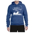 thumbnail image 2 of Missed Your Call Fishing Line Joke Fishing Unisex Graphic Hoodie Sweatshirt, Vintage Heather Blue, 3XL, 2 of 3