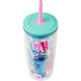 thumbnail image 3 of Silver Buffalo Disney Lilo and Stitch “Aloha” Spill Resistant Plastic Tumbler, 20 Ounces, 3 of 6