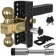 thumbnail image 1 of Enganche de remolque ajustable Enganche de montaje de bola doble Receptor de 2-1/2" Montajes de bola de remolque de caída de 6 pulgadas Bolas de remolque dobles de 2" y 2-5/16" para vehículos (10,000, 1 of 11