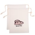thumbnail image 5 of PAMINGONO 2Pcs 14.9X11Inch Linen Bread Bag for Reusable Food Storage and Home Use, 5 of 8