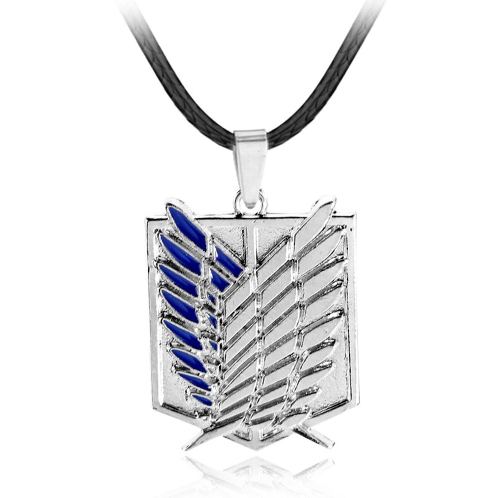Attack On Titan Survey Corps Logo Pendant Cosplay Necklace Anime Cosplay Jewelry Gifts For Men Woman New Walmart Com