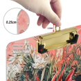 thumbnail image 6 of FORMRS Acrylic Clipboard with Low Profile Clip Standard A4 Letter Size, 12.5" x 9", Red Vibrant Flowers, 6 of 8