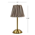 thumbnail image 2 of Home Decor Collection Sterling & Noble Home Brown Striped Rechargeable Table Lamp, 2 of 12