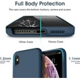 thumbnail image 4 of Liquid Silicone Case for iPhone X/XS (5.8''), [Scratch-Resistant, Anti-Fingerprint, Shockproof] Protective Slim Fit Phone Case, 4-Layer Cover with Microfiber Lining, Silky-Soft Touch, Navy Blue, 4 of 7