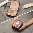 thumbnail image 7 of Coolnut Christmas Santa Claus Travel Jewelry Case,Portable Small Jewelry Box, Necklace Earrings Travel Jewelry PU Leather Box,Christmas Gift for Women Girl Women Gifts, 7 of 7