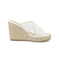 thumbnail image 3 of BLISSFUL STEP Women's Espadrille Platform Slide Wedge Sandals, 3 of 6
