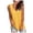 Yellow, variant on HUITKMM Womens V Neck Tank Tops Hi Low Hem Sleeveless Solid Color Casual Tee Size L