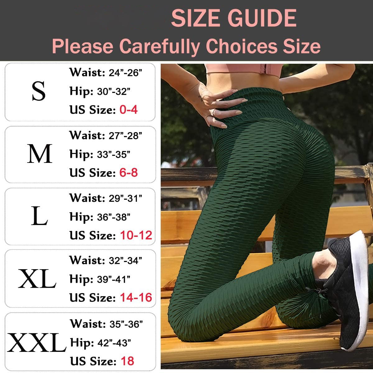 NORMOV Women's Non See-Through Butt Lifting Honeycomb Yoga Pants High  Waisted Textured Running Tights Workout Leggings