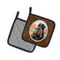 thumbnail image 2 of Carolines Treasures 7032PTHD Flat Coated Retriever Pair of Pot Holders , 7.5HX7.5W, multicolor, 2 of 3
