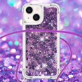 thumbnail image 4 of Funda FOXDOCK para iPhone 13 con Cuerda Ajustable, Brillo Líquido, Protección Antigolpes y Lente – Ideal para Regalo, 4 of 6