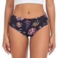 thumbnail image 1 of Fotbe Roses Flowers Calzones Estampados para Mujer – Ropa Interior de Algodón, Cómoda, Suave y Elástica-X-Large, 1 of 6