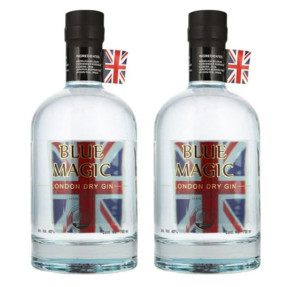 Pack de 2 Ginebra Blue Magic 700 ml