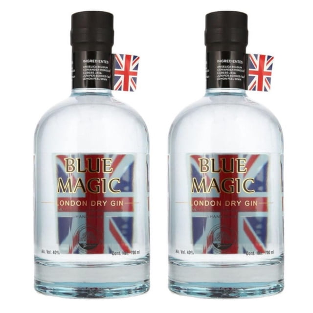 Pack de 2 Ginebra Blue Magic 700 ml