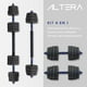 thumbnail image 4 of Mancuerna con Peso Ajustable Altera  ASTRAL-30K C/Discos de Cemento Intercambiables 30Kg, 4 of 11