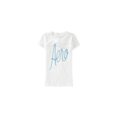 thumbnail image 1 of Aeropostale - Camiseta con adornos aerodinámicos para mujer, color blanco, pequeño Aeropostale Camiseta adornada, 1 of 1