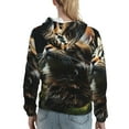 thumbnail image 7 of Kdxio Realistic Style Cute Cat Print Womens Oversized Hoodies Sweatshirts Hooded Pullover Tops Sweaters Casual-Large, 7 of 7