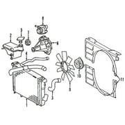 Genuine OE Mercedes-Benz Upper Hose - 124-501-92-82