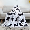 thumbnail image 3 of Cat Blanket Animals Pet Pattern Throw Blanket Cat Lover Gifts Flannel Soft Warm Cozy Fuzzy 50"x60" Throw for Kids and Adults (50" X 60", Cat 4), 3 of 6