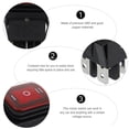 thumbnail image 2 of Shisuyan 4Set 3.8X3.5X2.6CM Rocker Switches for Electrical Control and Automotive Modifications 12V 15A, 2 of 9